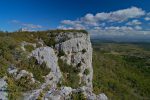 Vue sur la sortie du chemin