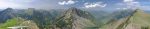 Vue panoramique vers les préalpes depuis Planachaux