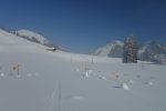 Panneaux de mise en garde, faut rester sur les pistes !