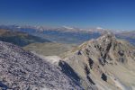 Vue en direction du Rothorn et la vallée du Rhône