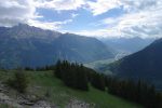 Depuis l'Aiguille de Mex, vue sur les Dents de Morcles et la plaine du Rhône