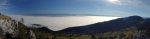 Vue sur les Alpes et le stratus