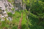 Passage étroit pour rejoindre la cave