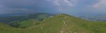 Vue panoramique en direction des Aiguilles de Baulmes et du lac de Neuchâtel