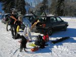 Départ depuis le parking du skilift d'Orgevaux, à Saumont (978m)