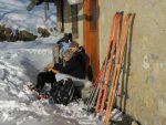 Pause au soleil à la ferme de La Planniaz (1364m)