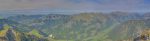 Vue de Charmey à Jaun, le long de La Jogne et Jaunbach.