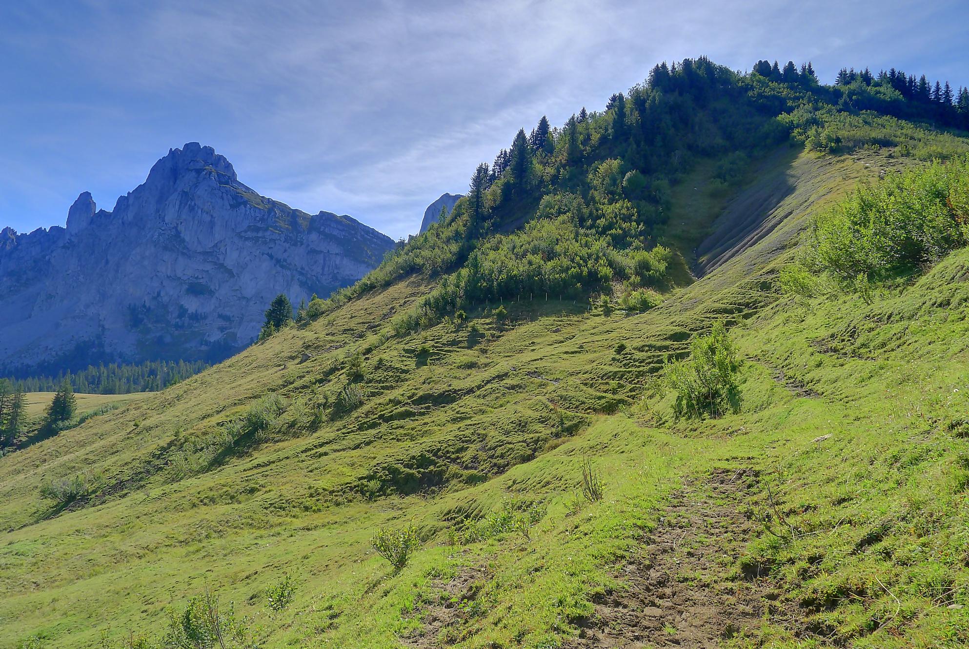 Randonnée à la Dent de Ruth depuis Schänis (Petit Mont), Le Pralet et