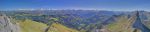 Panorama vers les Alpes bernoises depuis la Dent de Ruth