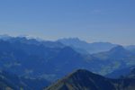 Mont-Blanc, Dents du Midi et tout à droite la Pointe Percée