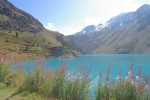 Et on arrive au niveau du Lac de Cleuson, dont la couleur de l'eau turquoise est exceptionnel.
