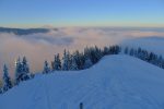De retour sur la crête. Vue arrière