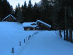 Chalets sous la neige