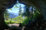 La sortie de la grotte.