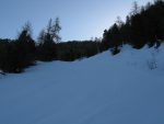 On remonte la piste qui a été damée, ce qui n'arrange pas nos affaires car l'accroche est mauvaise.