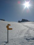 Repère du chemin d'été, on est donc sur le bon chemin !