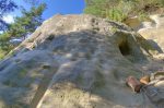 Grottes de la Lambreta et ses pins.