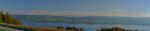 La vue se dégage sur les Alpes bernoises