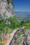 Après Narderant qu'on évite, on trouve un chemin plus étroit qui nous ramène vers la forêt