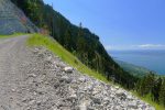 La route est monotone, mais la vue compense