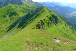 Descente par la crête