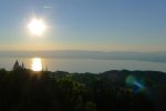 On rejoint la télécabine avec la vue sur le Léman