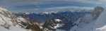 Depuis ce col, vue panoramique sur les préalpes vaudoises et la vallée du Rhône