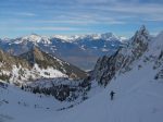 Le vallon d'Outanne nous attend avec une belle poudreuse.