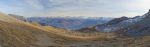 Vue vers les Alpes et la vallée du Rhône