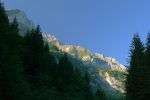 Les Dents Blanches, vue depuis le parking du départ vers Champ de Barme