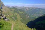 Vue arrière vers Champéry