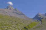 La Cime de l'Est des Dents du Midi. Il reste un névé au Col des Paresseux