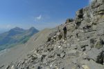 Belle ambiance en léger contrebas de l'arête