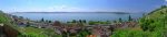 Vue panoramique sur Twann et le lac de Bienne
