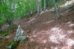 A ce cairn, on repart dans la pente