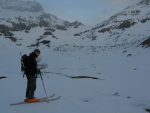 Le lac de Salanfe et le col de Susanfe au fond, notre point de passage pour la Haut Cime