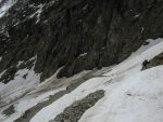 Pour la descente, je coupe toujours sous Les Jarfannes car c'est plus court et la neige tient plus longtemps. Par contre ça n'est pas du bon ski ! Il faut dans ce virage déchausser.