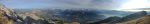 Vue panoramique en direction de Leysin et des Alpes. Des trois bernoises, aux Diablerets, par le Cervin, le Grand Combin, le Mont-Blanc et les Dents du Midi. Rien que ça !