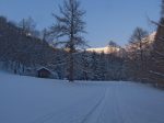 La clairière d'Ariaré, les sommets se devinent