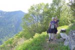 Depuis ce virage, joli point de vue sur la vallée du Rhône