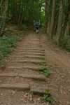 Ah encore des escaliers. Bientôt au col de Monnetier