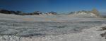 Vue arrière sur le glacier de Plaine Morte