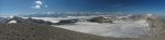 Vue panoramique vers la Plaine Morte et les 4000m des Alpes