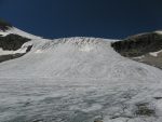 Vue arrière sur les séracs