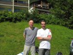 Deux alpinistes heureux après cette magnifique journée (et un portrait centré, zut !)