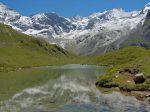 Le lac d'Arpitetta avec le Zinalrothorn au fond.