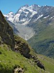 Vue arrière, sous le Roc de la Vache ... et ses moutons !