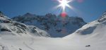 Vue panoramique sur le Haut Glacier d'Arolla.