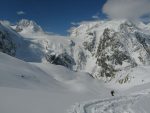 Vue arrière sur le Petit Mont Collon et le Pigne d'Arolla