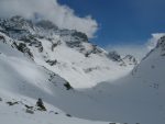 On retrouve le passage pentu des Plans de Bertol, la neige commence à être bien transformée.